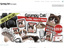 Tablet Screenshot of grumpycatparty.com